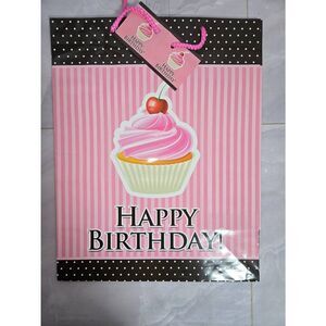 Any 20/$12 "Happy Birthday" Pink Cupcake Party Gift Bag